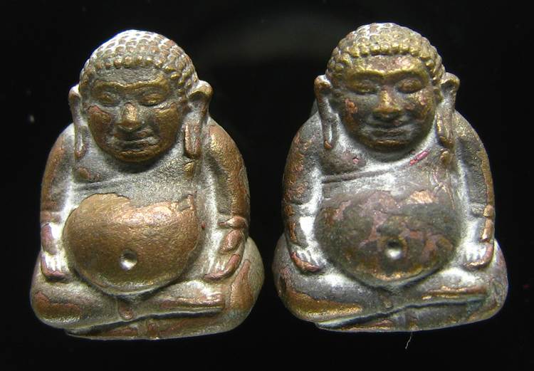 **ทีเดียว 2 องค์ *พระสังกัจจายน์ สมเด็จญาณฯ วัดบวรฯ ปี 43 เนื้อนวะ เลข 253 และ 255 เคาะเดียวแดง**