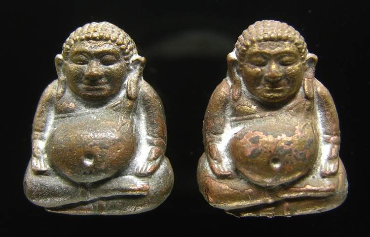 **ทีเดียว 2 องค์ *พระสังกัจจายน์ สมเด็จญาณฯ วัดบวรฯ ปี 43 เนื้อนวะ เลข 223 และ 298 เคาะเดียวแดง**