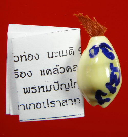 เบี้ยแก้ รุ่นแรก " รุ่นทรัพย์มงคล "หลวงปู่หงษ์ วัดเพชรบุรี