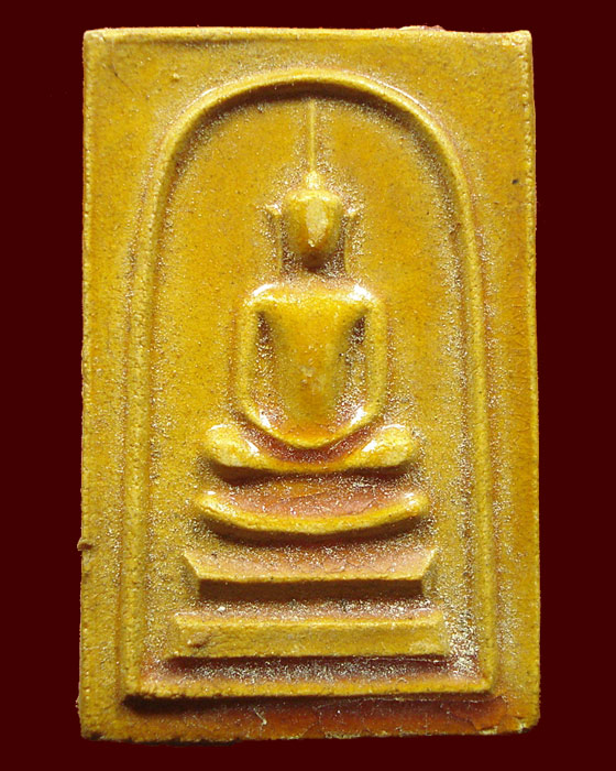 พระผงหลวงปู่จันทร์ เขมิโย วัดศรีเทพประดิษฐาราม จ.นครพนม ปี2500 (พิมพ์จัมโบ้) เคลือบยางไม้ 8