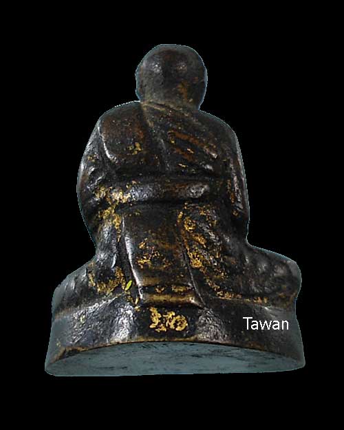 รูปเหมือนหล่อโบราณ หลวงพ่อเงิน วัดดอนยายหอม รุ่นแรก ปี 2500 พร้อมตลับเงิน