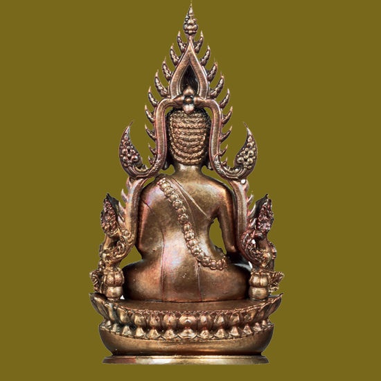 พระพุทธชินราช รุ่นจอมราชันย์ พิมพ์ลอยองค์ฉลุ ปี 55 เนื้อบรอนซ์นอก