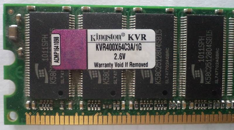 ขายถูก!! RAM DDR 1 /400 MHz 1 GB [HDD-IDE] สภาพมือสอง