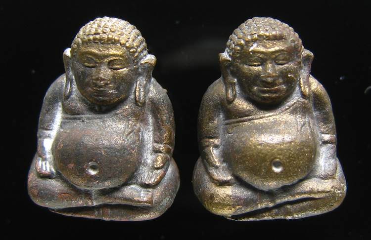 **ทีเดียว 2 องค์ *พระสังกัจจายน์ สมเด็จญาณฯ วัดบวรฯ ปี 43 เนื้อนวะ เลข 243 และ 310 เคาะเดียวแดง**