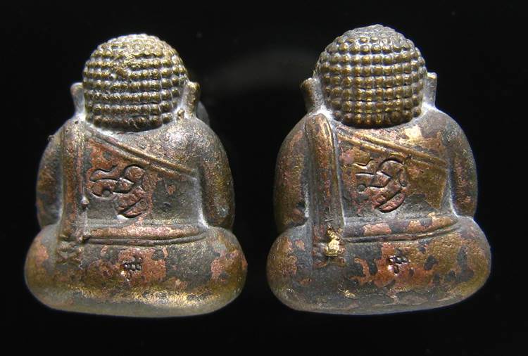 **ทีเดียว 2 องค์ *พระสังกัจจายน์ สมเด็จญาณฯ วัดบวรฯ ปี 43 เนื้อนวะ เลข 243 และ 310 เคาะเดียวแดง**
