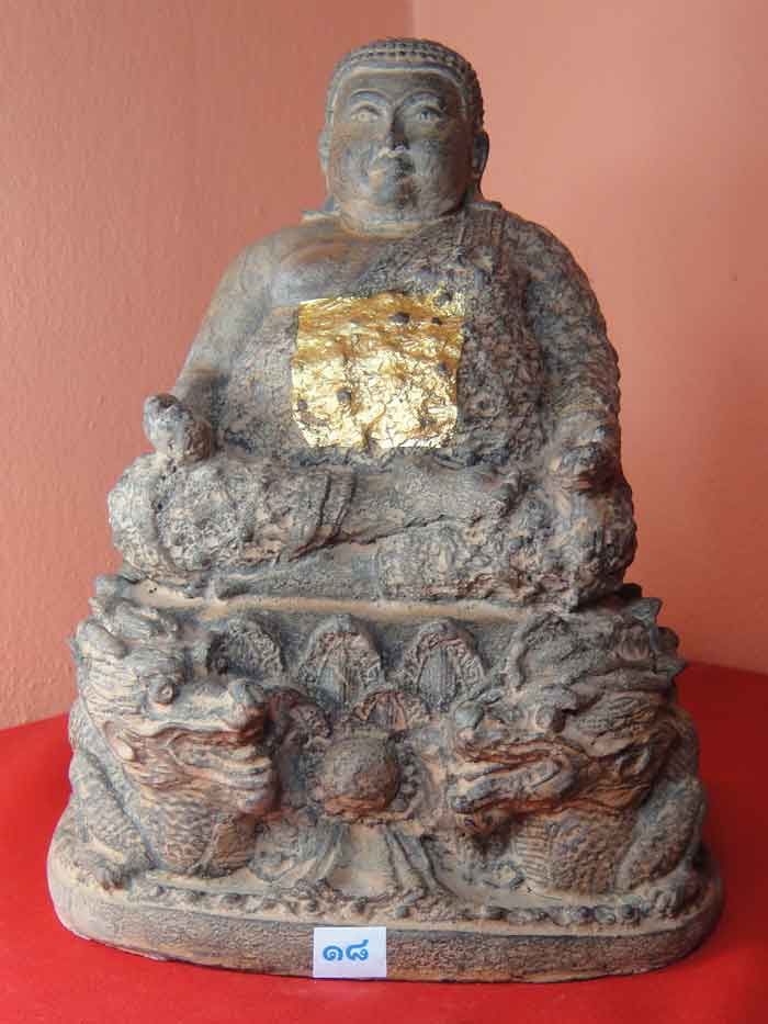 (((วัดใจ๑๐บาท))) พระสังกัจจายน์ พระ...แห่งโชคลาภ ๕ นิ้ว เนื้อศิลาแลงหล่อ งานฝีมือประณีตสวยงาม