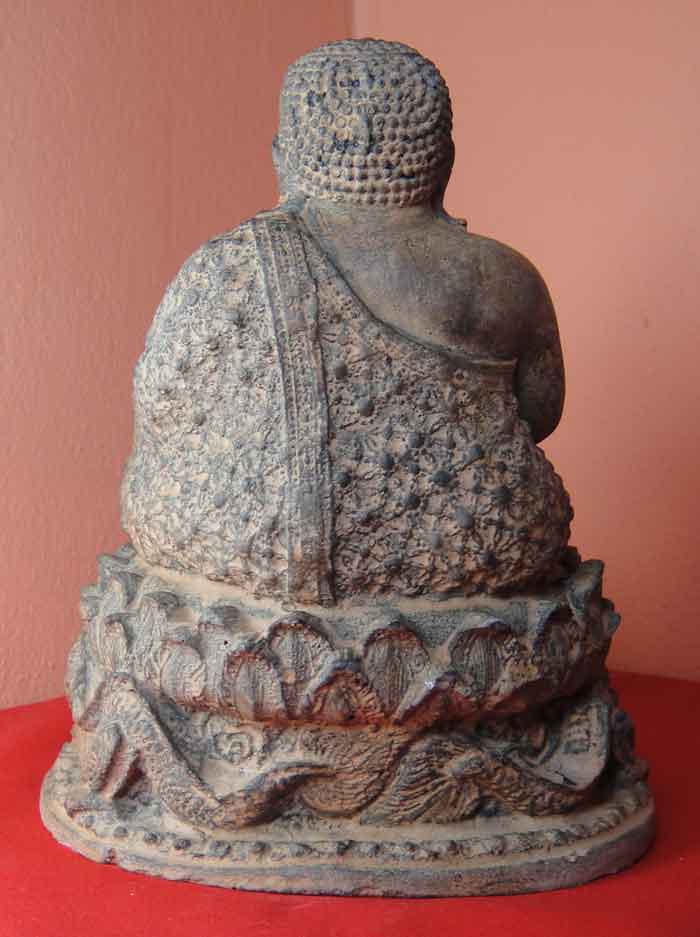 (((วัดใจ๑๐บาท))) พระสังกัจจายน์ พระ...แห่งโชคลาภ ๕ นิ้ว เนื้อศิลาแลงหล่อ งานฝีมือประณีตสวยงาม