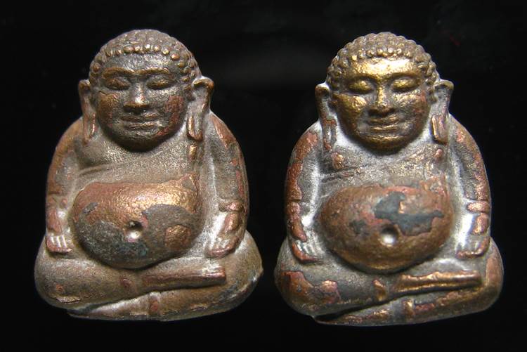 **ทีเดียว 2 องค์ *พระสังกัจจายน์ สมเด็จญาณฯ วัดบวรฯ ปี 43 เนื้อนวะ เลข 206 และ 231 เคาะเดียวแดง**