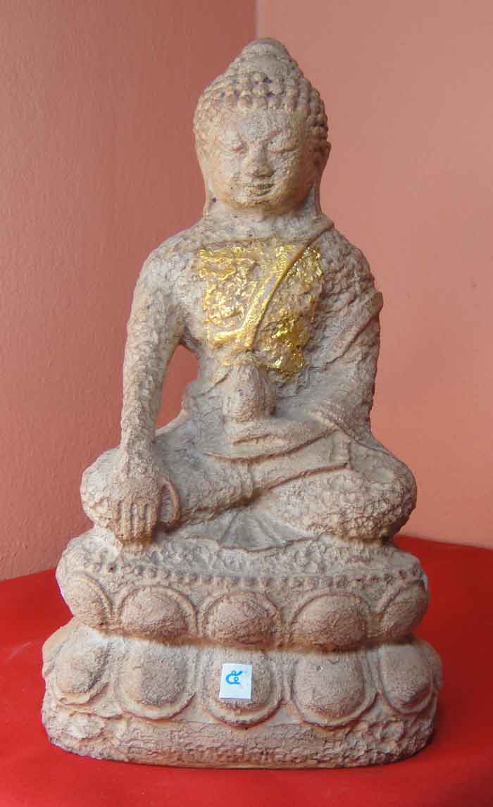 (((วัดใจ๑๐บาท)))พระกริ่งบูชา “สมเด็จพระยศเศรษฐี” หน้าตัก 4.5 นิ้ว เนื้อศิลาแลงหล่อ พระสร้างใหม่พุทธ