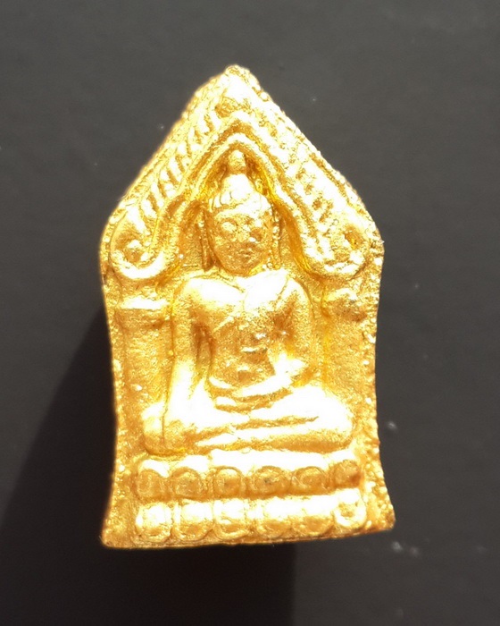 ขุนแผนทรงพลเล็ก หลวงปู่หมุน หลังฝังเม็ดยา(ทองแดง) เกศา ตะกรุด พลอยเสก 3