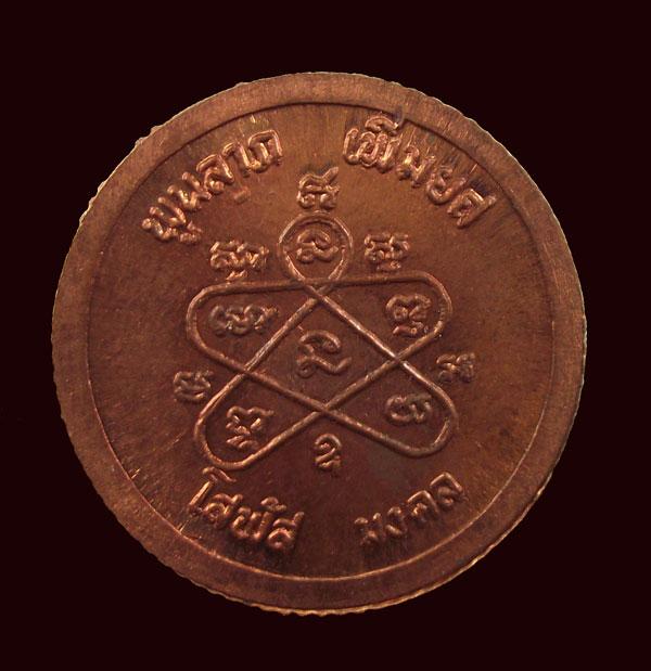 เหรียญสตางค์หลวงปู่ทิม รุ่นโสฬส ปี2533 เหรียญผิวไฟแดง ตอกโค๊ตมอุโสฬส