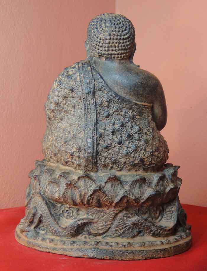 (((วัดใจ๑๐บาท))) พระสังกัจจายน์ พระ...แห่งโชคลาภ หน้าตัก ๕ นิ้ว เนื้อศิลาแลงหล่อ งานฝีมือพุทธศิลป์ปร