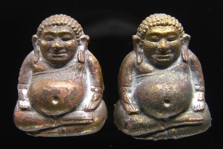 **ทีเดียว 2 องค์ *พระสังกัจจายน์ สมเด็จญาณฯ วัดบวรฯ ปี 43 เนื้อนวะ เลข 311 และ 340 เคาะเดียวแดง**