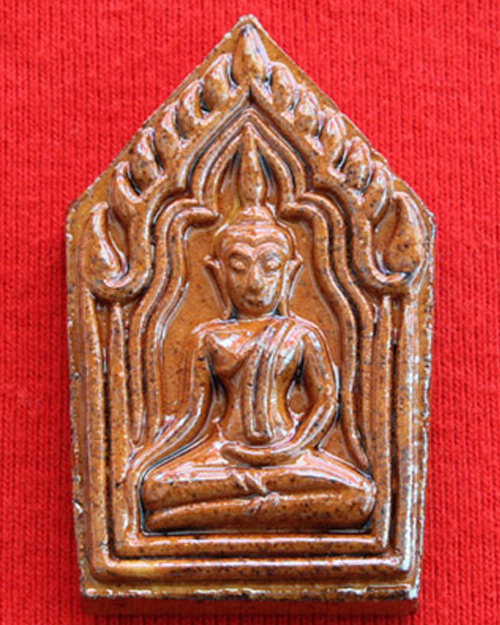 พระขุนแผนแขนอ่อนเคลือบแดง หลวงปู่ชื้น วัดญาณเสน