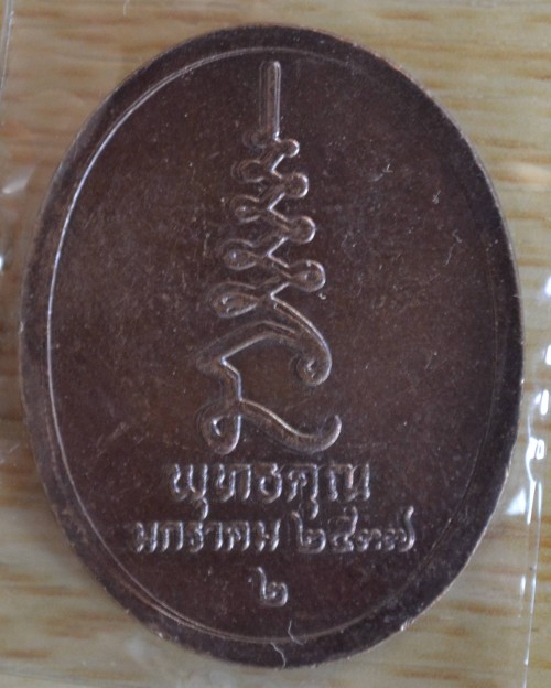 เหรียญทองแดง หลวงปู่ศุข วัดปากคลองมะขามเฒ่า รุ่น พุทธคุณ ปี 2537 เคาะเดียว