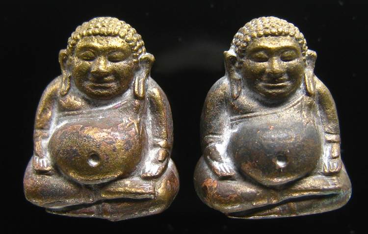 **ทีเดียว 2 องค์ *พระสังกัจจายน์ สมเด็จญาณฯ วัดบวรฯ ปี 43 เนื้อนวะ เลข 246 และ 362 เคาะเดียวแดง**