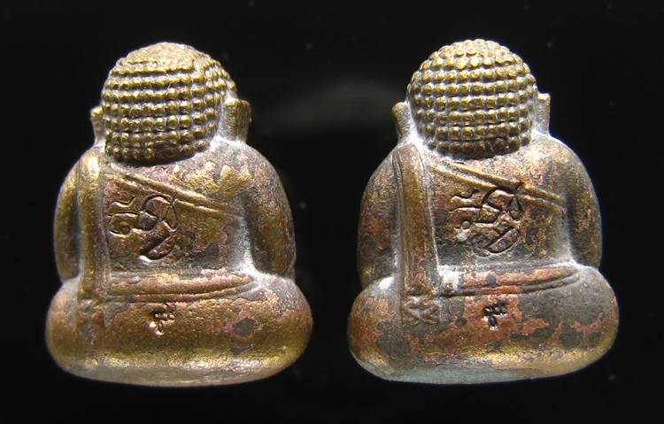 **ทีเดียว 2 องค์ *พระสังกัจจายน์ สมเด็จญาณฯ วัดบวรฯ ปี 43 เนื้อนวะ เลข 246 และ 362 เคาะเดียวแดง**