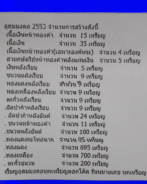 เหรียญหลวงตาบุญหนา ธัมมทินโน รุ่นอุดมมงคล ปี 2553