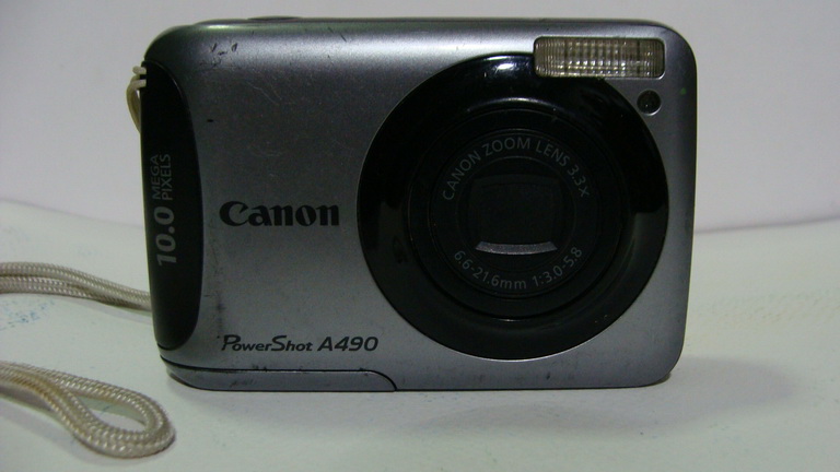 กล้องถ่ายรูป Canon Power Shot A490 10 ล้านพิกเซลส์ มาโคร 1 ซ.ม. สีเทา