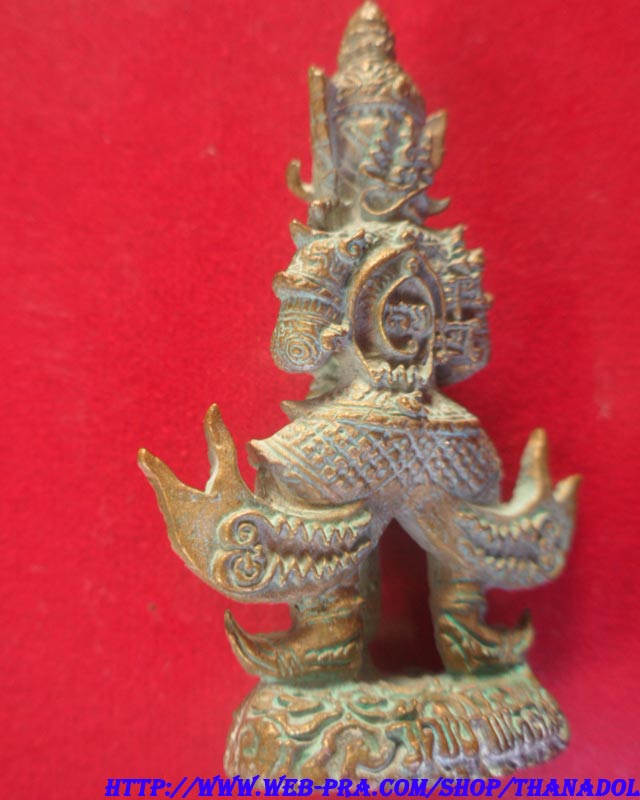 หลวงปู่กาหลงเขี้ยวแก้ว วัดเขาแหลม จ.สระแก้ว ท้าวเวสสุวรรณ รุ่นแรก ปี2549 เนื้อสนิมเขียว รันno.