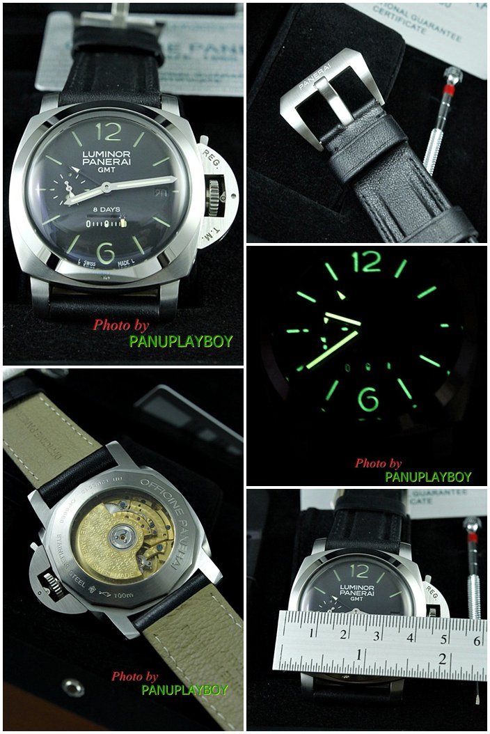 PANERAI Luminor 1950 GMT 8Days 44mm Steel(PAM00233)