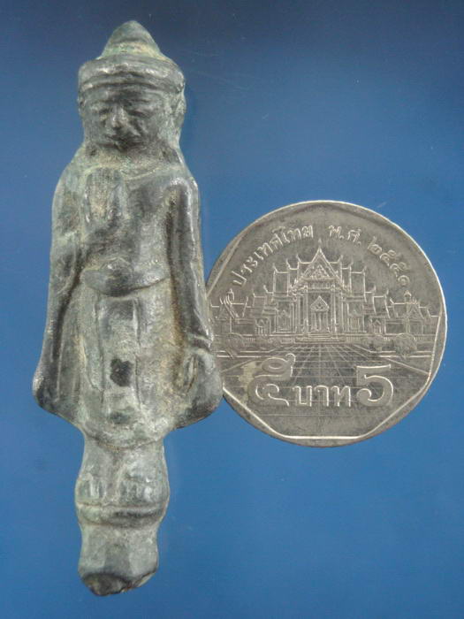 ((( 100เดียว จัดปายยย))). พระยืนเนื้อชินตะกั่ว มีเดือย ไม่รู้ที่ ไม่ทราบที่