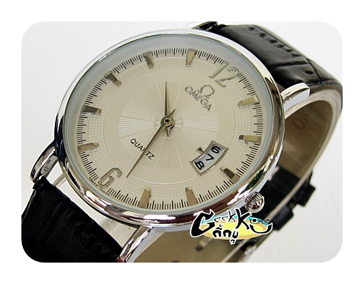นาฬิกา Omega สายหนัง เรือนบาง