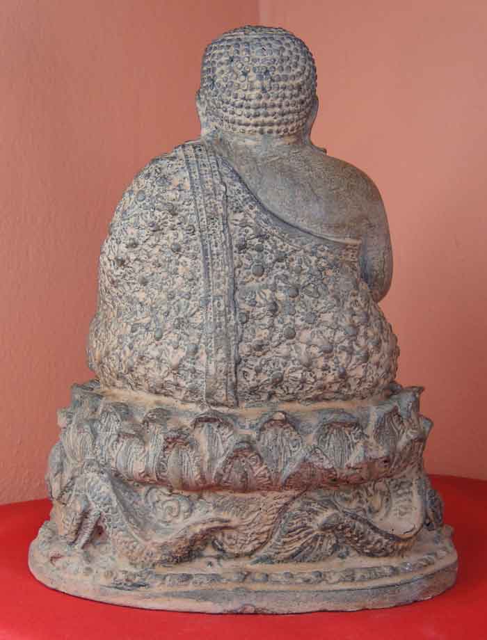 (((วัดใจ๑๐บาท))) พระสังกัจจายน์ พระ...แห่งโชคลาภ หน้าตัก ๕ นิ้ว เนื้อศิลาแลงหล่อ งานฝีมือพุทธศิลป์ปร
