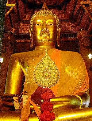 (((เคาะเดียว)))..เหรียญหลวงพ่อโต(ซำปอกง) วัดพนัญเชิง เนื้อทองแดงรมดำ ปี 2533 พิธีพุทธาภิเศกยิ่งใหญ่