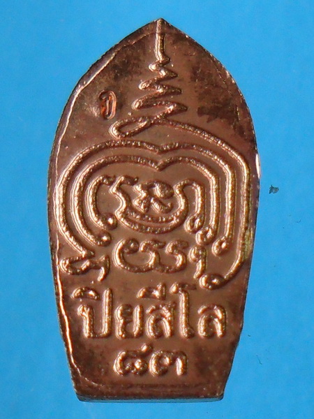 พระนาคปรกใบมะขาม หลวงปู่เจือ รุ่น 2 วัดกลางบางแก้ว ปี51 เนื้อทองแดง