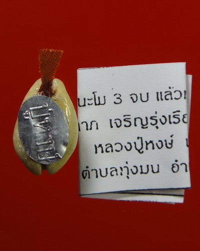 เบี้ยแก้ รุ่นแรก " รุ่นทรัพย์มงคล "หลวงปู่หงษ์ วัดเพชรบุรี
