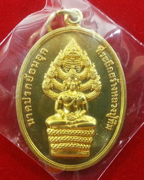 *** เหรียญนาคปรก ย้อนยุค หลวงปู่ทิม วัดระหารไร่ 16 ตุลาคม 2556 เนื้อทองฝาบาตร หมายเลข 1482 ***