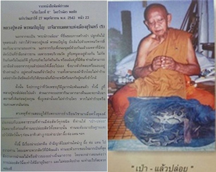 หลวงปู่หงษ์ หลังหลวงปู่ทวด เนื้อนวะ สร้างเพียง ๑๐๐ เหรียญ เกจิมากเมตตาแห่งเมืองสุรินทร์