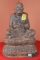 (((วัดใจเคาะเดียว๑๐บาท)))หลวงพ่อทวดเหยียบน้ำทะเลจืด หน้าตัก 5 นิ้ว ศิลาแลงหล่อปัดสีประณีตสวยงาม