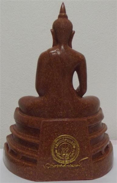 พระบูชา "หลวงพ่อโสธร เนื้อกระเบื้องหลังคาโบสถ์" หน้าตักพระ ๕ นิ้ว ฐานกว้าง ๗ นิ้ว สูง ๙นิ้ว(BI)