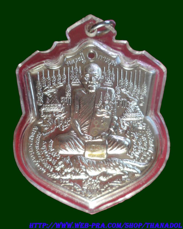 หลวงปู่กาหลง วัดเขาแหลม เหรียญพยัคฆ์5พลังเนื้ออัลปาก้า รุ่นสร้างโบสถ์หลังที่10 วัดวังทองปี2551 มีโค