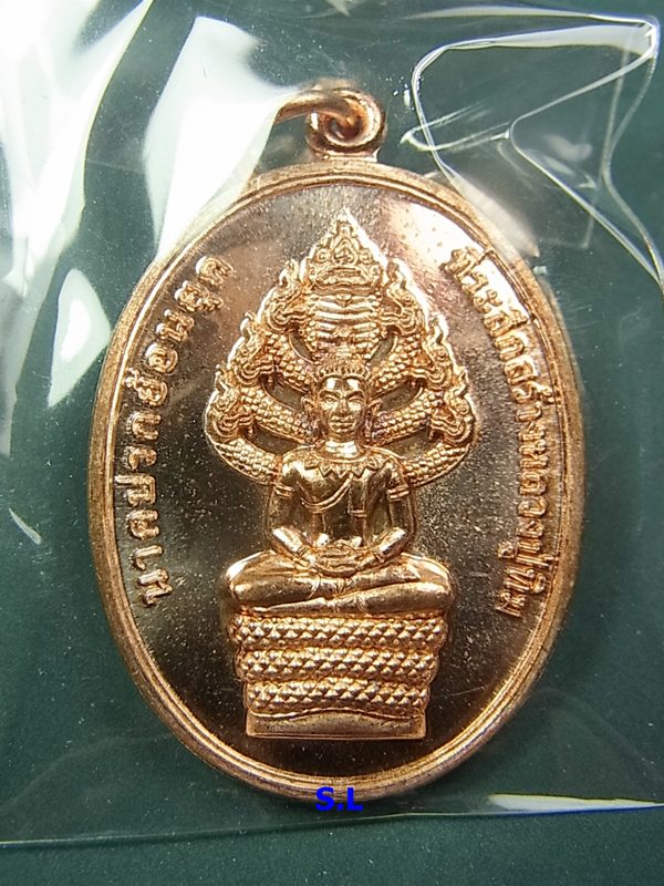 เหรียญนาคปรกย้อนยุค หลวงปู่ทิม วัดละหารไร่ เนื้อทองแดง(1)