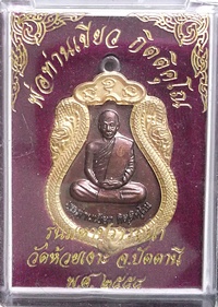 หลวงพ่อท่านเขียว วัดห้วยเงาะ รุ่น มหาปรารถนา ปี ๒๕๕๔  หมายเลข 4738