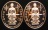 **2 องค์ เหรียญพระเจ้าตาก ด้านหลังครุฑ วัดตรีทศเทพ ปี 55 สวยมากครับ เคาะเดียวแดง**DD21