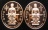 **2 องค์ เหรียญพระเจ้าตาก ด้านหลังครุฑ วัดตรีทศเทพ ปี 55 สวยมากครับ เคาะเดียวแดง**DD22