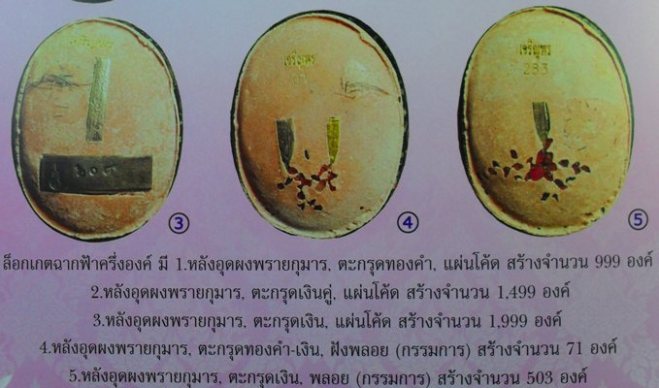 ล็อกเก็ตฉากฟ้าปี ๒๕๕๑ ตระกรุดทองคำคู่ หลวงพ่อสาครครับหมายเลข ๑๒๓ พร้อมกล่องครับ สร้าง ๙๙๙ องค์ครับ