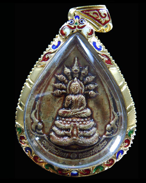 "หนึ่งในปฐพี" พระนาคปรกหลังปรมาภิไธย อุดปรอท (จารพิเศษ) หลวงปู่พุทธะอิสระ วัดอ้อน้อย