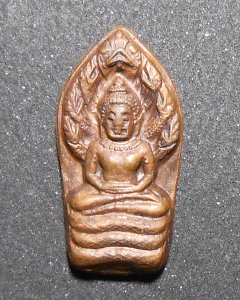 พระปรกใบมะขาม หลวงพ่อเปิ่น วัดบางพระ เนื้อทองแดง(3)