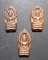 พระปรกใบมะขาม หลวงพ่อเปิ่น วัดบางพระ เนื้อทองแดง 3องค์(1)