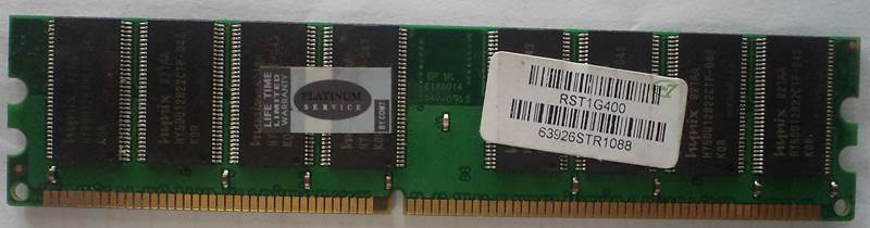 ขายถูก!! RAM DDR 1 /400 MHz 1 GB สภาพมือสอง
