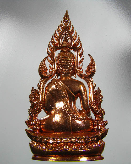 พระพุทธชินราช พิมพ์แต่งฉลุ ลอยองค์ รุ่น จอมราชันย์ เนื้อบรอนซ์นอก (สำริด) หมายเลข 12534