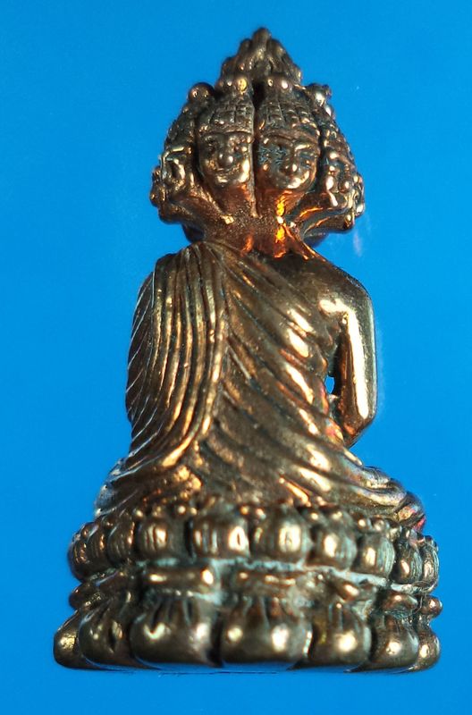 พระเศรษฐีนวะโกฏฺิ หลวงปู่แผ้ววัดรางหมัน จ.นครปฐม เนื้อนวะพิมพ์เล็ก