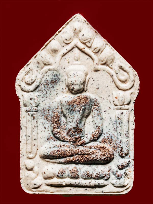 ขุนแผนแสนแสบ พิมพ์ใหญ่ เนื้อขาว ((( ตะกรุดทองแดง)))โรยผงตะไบพระกริ่งชินบัญชร17