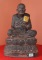 (((วัดใจเคาะเดียว๑๐บาท)))หลวงพ่อทวดเหยียบน้ำทะเลจืด หน้าตัก 5 นิ้ว ศิลาแลงหล่อปัดสีประณีตสวยงาม