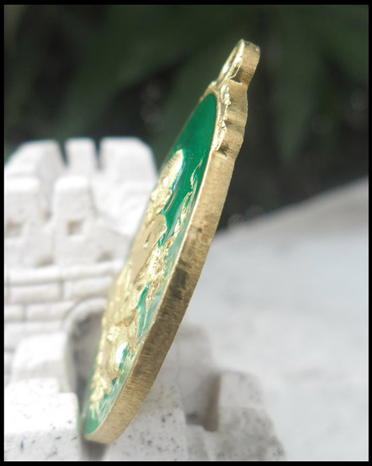 >> เคาะเดียว << เหรียญหลวงปู่ทวด (ลงยาสีเขียว) 100 ปี สมเด็จพระญาณสังวร สมเด็จพระสังฆราช